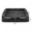 Amiremplie Panier Chien Grande Taille XL Orthopedique, Canapé pour Chien Dehoussable Lavable  Noir
