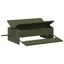 Mangeoire à pédale pour poules - vidaXL - Vert olive - 75x53x205 cm - Acier laminé à froid - Capacité 10 kg