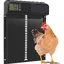 Porte de Automatique Poulailler avec Minuterie Anti-pincementPorte Poulailler en Alliage Daluminium Écran LED Programmable