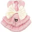 Robe de princesse pour petite chienne jupe à nœud papillon pour chat robe tutu de ballerine mignonne vêtements dété pour