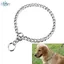FOOTIER Collier Étrangleur pour Chien, Chaine pour Chien, Collier Métal pour Chiens, Collier Chaine pour Chien(Fer, M-55cm)