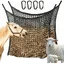 Lot de 2 Filet a FoinFilet a Foin Cheval Comprend 4 BouclesPeut Supporter Jusquà 8 KGFilet à Foin Rond de Balleur pour Ch