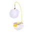 Tumblers Wand Cats Toy pour chats dintérieur Chats Baguette oscillante détachable Chats et félins Jouet amusant - Blanc