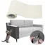 Tapis griffoir pour Chat adhésif 100x40x0.4cm Tapis grattoir Protection canape Chat Anti Griffe (Beige)