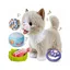 Chat en peluche interactif télécommandé avec Accessoires– Très réaliste - chaton interactif avec sons et réactions rose PELUCHE
