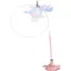 Bâton de taquinerie pour chat jouet en plumes pour chat avec ventouse jouet dexercice pour chaton jouets dentraînementrose