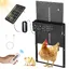 Porte Automatique Poulailler Solaire Écran LED Programmable Télécommande Minuterie Fonction Antipincement Ouvre Porte Vertical