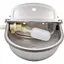 Abreuvoir en acier inoxydable avec bouchon de vidange et valve flotteur rglable pour chevaux chiens et couleurs multiples Largeight