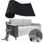 Tapis griffoir pour Chat adhésif 200x60x0.4cm Tapis grattoir Protection canape Chat Anti Griffe (Noir)