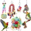 Jouets pour oiseaux avec perchoir en corde – Idéal pour les perruches perroquets conures calopsittes perruches et