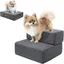 VERCART Rampe d'escalier pour chien pour lits et canapés, marches modulaires pliables pour petits chiens,  gris