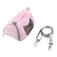 Sac de transport respirant pour petits animaux de compagnie, sac de voyage pour hamster, sac d'extérieur pour reptiles, rose