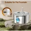 12 Fontaine a Eau Chat Filtre: Fontaine à Eau pour Chat INOX Filtre - Fontaine a Eau Filtre-Filtrer Les Impuretés et Adoucir leau