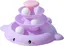 Jouet pour chats dintérieur piste à rouleaux interactive tour plateau tournant balle sans haut jouet - violet - sans plumes