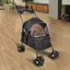 Poussette pour animaux de compagnie - Pliable - Grand espace - Noir - Poussette pour chiens et chats 50*70*95cm-XJING