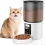 Distributeur Automatique Croquettes Chat / Chien - Fonction Vocale 10s - 4L - Conception anti-obstruction - 6 Repas par Jour