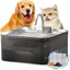 Fontaine à Eau Chat et Chien 7L en Acier Inoxydable de Grande Capacité Distributeur Eau Chat avec 3 7L Fontaine à Eau ABREUVOIR