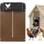 Porte Poulailler Automatique Solaire Porte De Poulailler Automatique Batterie Automatic Chicken Coop Door Etanche avec Capteur