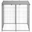 RemiseCage extérieur - Lapin/chiens - Acier - Chenil Argenté 110x110x110 cm - Acier JILIMAISON2025 8694955