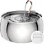 Fontaine a Eau Chat 4 LFontaine à Eau pour Chat en Acier InoxydableRobinet Design Sortie deau Super Silencieuse avec 3 Filtres