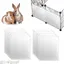 Lot de 12 doublures de cage en plastique transparent pour cage à lapin cochon dInde accessoires de cage pour petits animaux