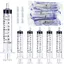 20pcs 10ml Seringue StrilesSans Aiguille avec CasquettesJetables en Plastique Seringuepour Nourrir Petit  KIT ACCESSOIRE POUR REPAS
