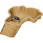 Abreuvoir Tortue TerrestrePlat deau Bassin pour Tortue Piscine avec RampeMangeoire Terrestrepour TortuesLéZards Et GeckoBrown