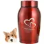 Urne souvenir Urne pour animaux de compagnie Urnes funéraires pour chiens et chats Urne commémorative en acier inoxydable Urne Rot