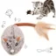 Souris Télécommandée Interactive pour Chat avec Détection Intelligente - Jouet Électrique Rechargeable USB pour Chaton