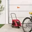vidaXL Remorque de vélo pour animaux de compagnie rouge remorque de vélo chariot à vélo pour chien 93971