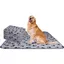 Couverture pour animaux en polaire - ZOR® - Lot de 6 - 120x100 cm - Gris - Lavable en machine - Douce - Indéchirable