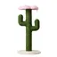 Arbre à chat de 90 cm de haut avec troncs en sisal épaissis et protection anti-basculement design vert colonne à griffer pour chat