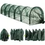 Long tunnel pliable pour poulaillerFilet en maille métallique flexible avec clips dinstallation rapideStylo mobile pour animaux