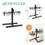 QUIIENCLEE-Gamelle pour chien en acier inoxydable noir réglable en hauteur dune capacité de 1800 ml