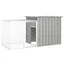(Gris)Clapier jardin - SIGNOR - Enclos large Gris 200x91x100 cm Acier galvanisé 80601
