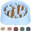 Gamelles pour petits chiens à alimentation lente gamelles antidérapantes gamelles interactives anti-ballonnements - Blue