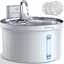 3,5L Fontaine À Eau Et Pour Chat Sans Fil Avec Batterie 4000Mah,Fontaine A Eau Chat Silencieuse Inox Detecteur De Mouvement