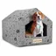 Niche pour chien personnalisée 50x40 cm H=38 cm pattes noir