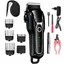 Tondeuse professionnelle sans fil pour chien kit de toilettage pour animaux lame empilée sécurisée faible bruit écran LCD - -