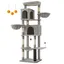 Grand Arbre à Chat, Tour à Chat de 190,7 cm de Haut, avec 2 Niches, 2 Paniers, 5 Griffoirs, Perchoir, Hamac, Gris Tourterelle