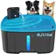 Fontaine A Eau Pour Chien Sans Fil,8L Fontaine Chat/Grand Chien Avec Détecteur De Mouvement,(Cyan)