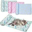 Lit rafraîchissant pour chiens et chats - Coussin rafraîchissant en soie glacée lavable et respirant-Tapis rafraîchissant- 80x60cm