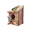 Nichoir oiseaux extérieur mésange bois verni cabane suspendue rouge-gorge sauvage jardin durable