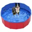 Piscine pliable pour chiens - Piscine portable pour enfants baignoire piscine extérieure pour petits et grands chiens rouge