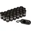 Sac à crottes pour chien - MICH - 300 sacs - Distributeur portable - Clip de ceinture - Noir - Étanche