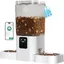 Distributeur Croquettes Chat Automatique Double avec Alimentation Lente: 7L Gamelle Chat Automatique DISTRIBUTEUR SACS DE DEJECTION