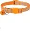 Collier pour chat anti-étranglement, réglable et réfléchissant, avec cloche et boucle de sécurité, 19-32 cm, bleu foncé