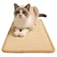 Griffoir Chat Sisal Naturel - Résistant - Sans Poussière - Bande Auto-Agrippante - 25x50 cm