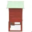 BEL ACHAT*Clapier - Enclos Extérieur de Jardin - poules/lapins - Poulailler Rouge et blanc 140x63x120 cm Bois de sapin massif