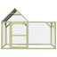 Poulailler de imprégné rustique - vidaXL - bois de pin massif imprégné de vert acier galvanisé polyester - 200 x 100 x 150 cm jay